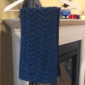 Ann Taylor Loft Blue Knit Circle Scarf
